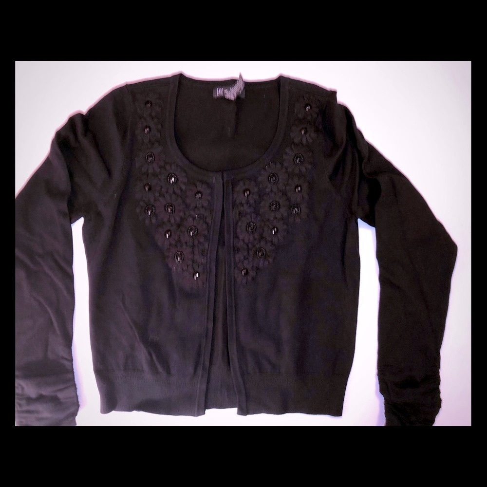 Black cardigan